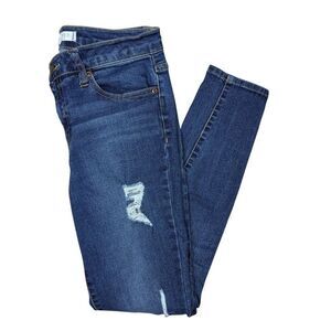 Harper Heritage Mid RIse Skinny Distressed Jeans Size 27